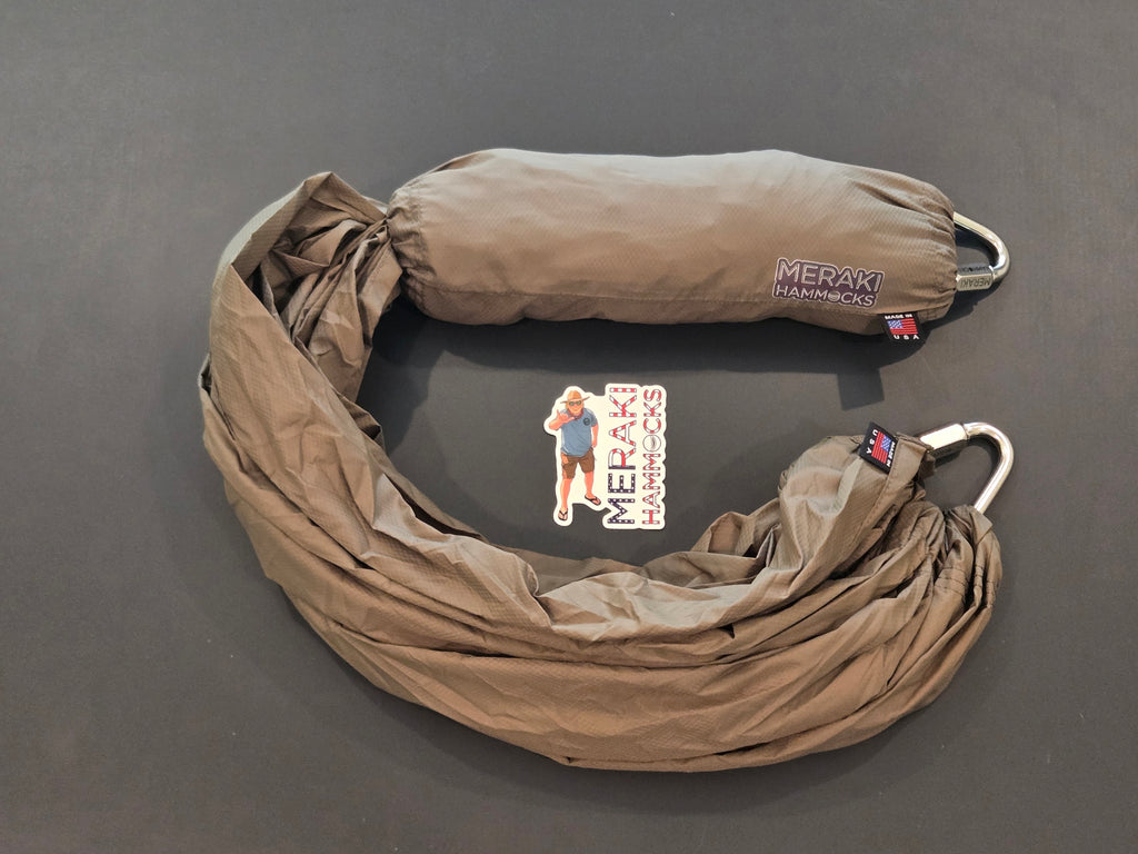Meraki solo hammock installed inside a Ford Bronco Raptor with no-drill roll bar brackets - photo 3