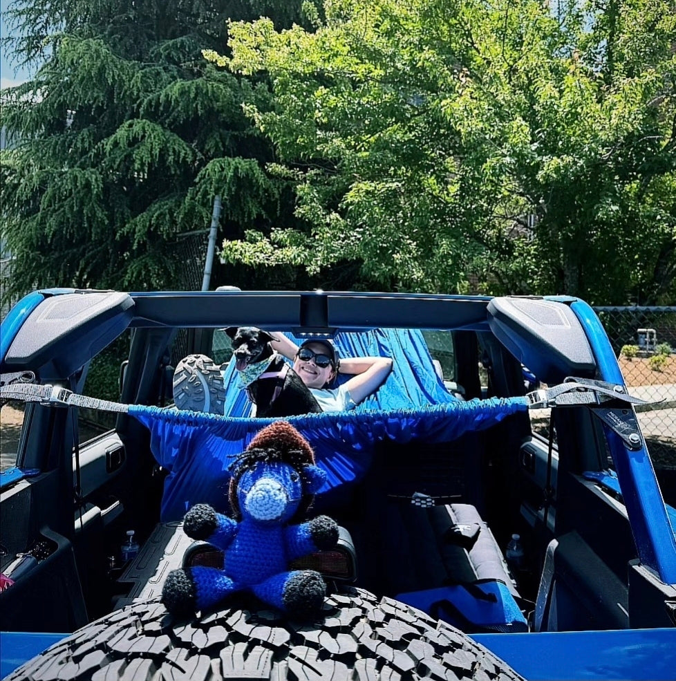 Meraki tandem hammock kit for the Ford Bronco 4-Door, two hammocks on one bracket system - photo 3